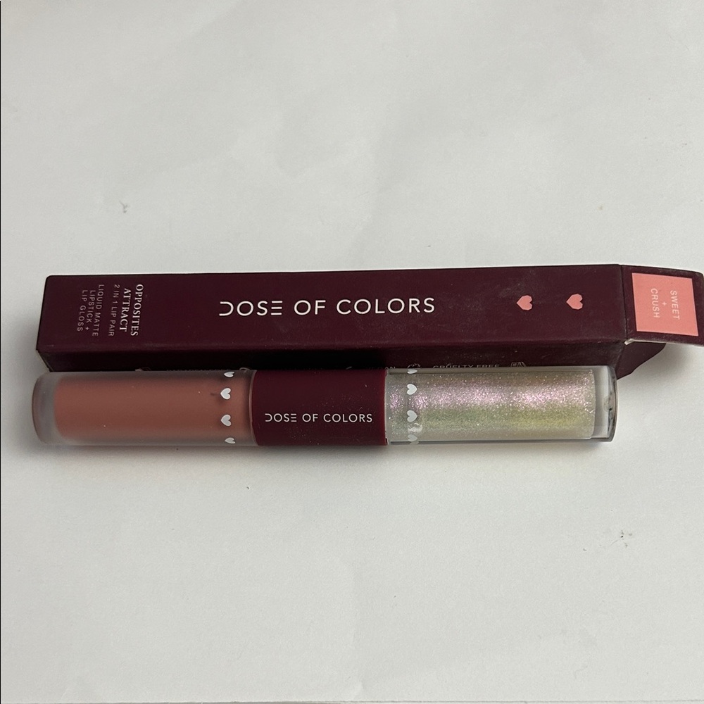Dose of Colors Opposites Attract Lip Duo - Sweet Crush. New in box